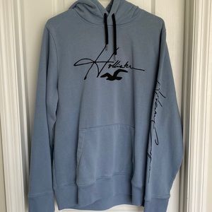 Light blue Hollister hoodie